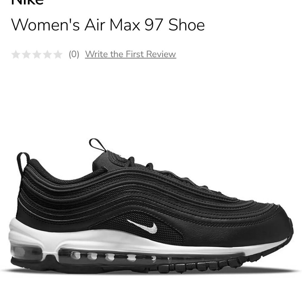 Nike Women's Air Max 97 Black Size 10 Like new - lightly worn